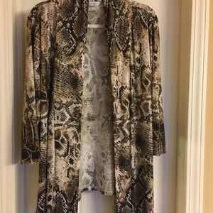 Peter Nygard python print cardigan